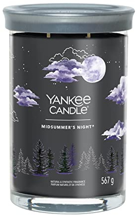 Yankee Candle Signature Duftkerze ; große Tumbler-Kerze mit langer Brenndauer „Midsummer’s Night“ ; Soja-Wachs-Mix ; Perfekte Geschenke für Frauen