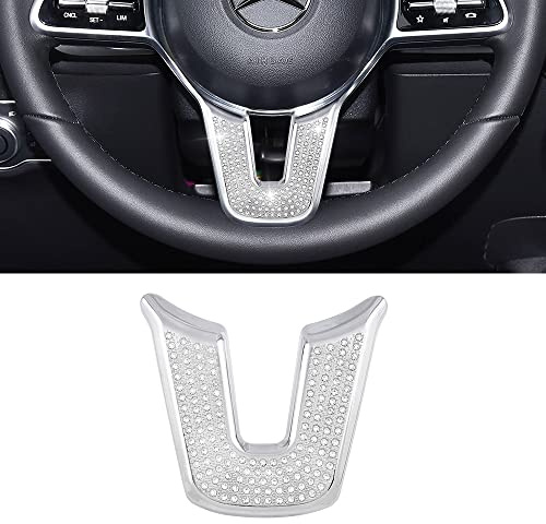 VDARK Bling Lenkradabdeckung Zieraufkleber für Mercedes Benz Zubehör Glitzer Auto Dekoration Lenkung Dekor Aufkleber für GLA GLB CLA A Klasse 2020 2021 2022