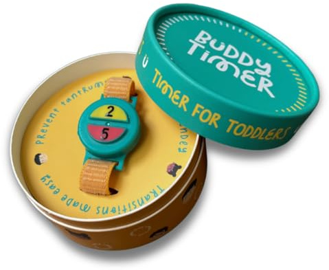 Buddy Timer Visuelle Armbanduhr, Timer für Kleinkinder, 2 und 5 Minuten voreingestellt, tragbar und wasserdicht, reduziert Wutanfälle, baut Routine und Unabhängigkeit auf, sensorischer Timer für