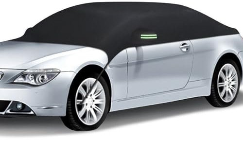 Halbgarage für Auto, Auto Abdeckplane Winter, Autoabdeckung Outdoor, Autoplane wasserdichte, Auto Scheibenabdeckung, Autogarage Abdeckung (B)