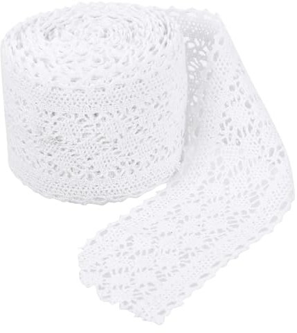 PHENOFICE Baumwoll Spitzenbesatz Spitzenbänder Für Kleidung Stoffbesatz Zum Nähen Diy-dekorationen Kleidungsaccessoire Yards