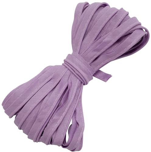 Aerzetix - C77207 - Nastro bordatore 9 Metri x 10mm - in Cotone - Colore lillà Chiaro - passamaneria gallone Abbigliamento Cuscini trapunte