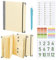Les-Theresa If I Die Binder UK Organiseur de documents important multifonction avec 9 pages, 3 autocollants et stylo, jaune