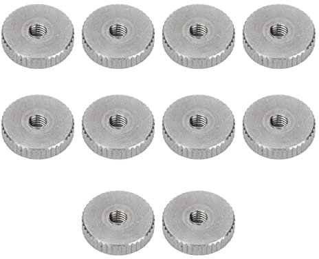 Écrou à Vis à Tête Plate Moletée en Acier Inoxydable 304, écrou à Torsion Manuelle pour une Fixation Sécurisée, Résistant à la Corrosion, pour les Projets de Bricolage et les