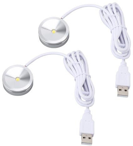 Fockety LED Spotlicht, USB Bilderleuchten für den Innenbereich, Kunstleuchten, Akzentlichter mit 1,2 M Langem Kabel, Kleine Spotlight Up Lichter Zum Malen von Bildern, Pflanzen, Schmuck,