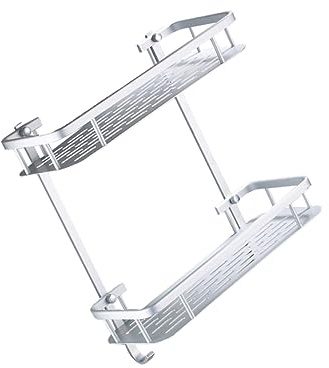 TOPBATHY 2 Da Bagno Tiene Erogatore Di Sapone Portasciugamani Per Bagno Portasapone Stantuffi Per Il Sopra Doppio Tazza Bidone Della Toilette Silver Lega Di Alluminio
