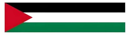 Pixelforma Bandiera della Palestina con 10 occhielli in diverse misure (XL) 50 x 200 cm
