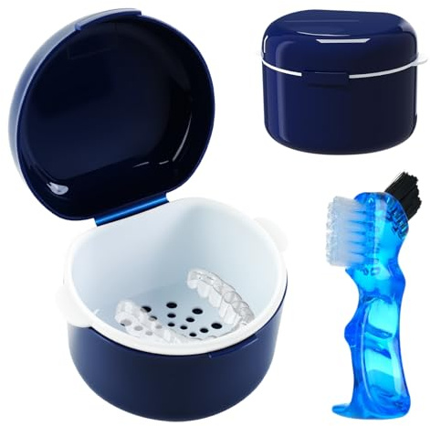 GmeDhc Caja Aparato Dental con Cepillo Limpiador y Filtrar