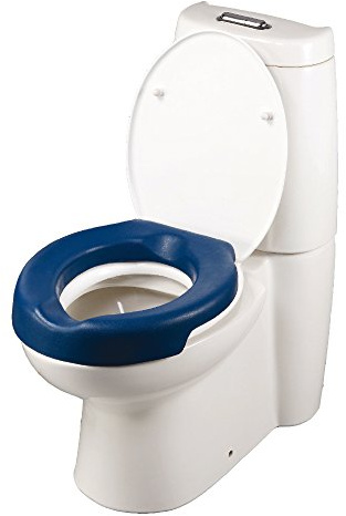 CareLine Conti Toilettensitzerhöhung, extra weich 10 cm blau