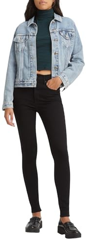 Levi's dam Jeans Mile High Super Skinny Jeans, Black Celestial, 25W / 28L