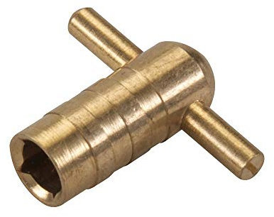 A1SONIC® Brass Radiator Key - Radiator Bleed Key - Radiator Bleed Valve Key - Venting Air Valve Meter Key Utility Key (T Shape)