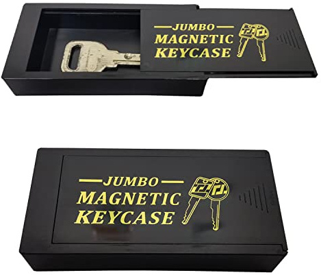 Magnetic Car Key Holder Box Outside Secret Stash Under Case Money Compartment