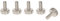 Precisiongeek - Tornillos de mariposa de aluminio, tornillos de cabeza moleteada M4 x 10 mm 1 juego (5 piezas)