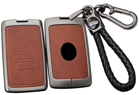 Ysbxitu Für Renault Schlüsselgehäuse-Schlüsselhülle mit 4 Tasten Passt für Renault Clio Megane Koleos Kadjar Kangoo Twingo Talisman Captur Espace Fernbedienung Case Smart Key Shell Hülle C Braun