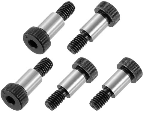 QUARKZMAN Bulloni a spalla con testa esagonale a presa esagonale in acciaio legato, Lunghezza spalla 3/4, Diametro spalla 1/2, Filettatura 3/8, 10 pezzi