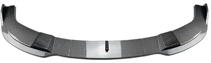 GLYGLY Auto Frontspoiler für BMW E60 E61 Serie 5 525i 530i 540i 550i M Sport 2005-2010, Frontlippe Spoilerlippe AntiKollision Abriebfest Frontstoßstange Lippe Auto Zubehör,B-Carbon Fiber