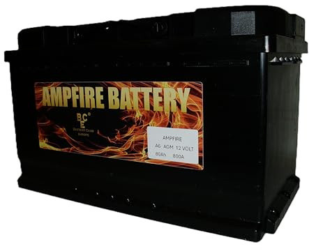 AGM Starterbatterie 12V 80Ah 800A Start/Stop 315x175x190mm
