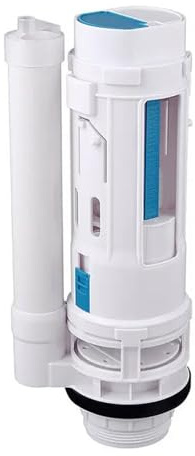 oavhvchg Robinet de vidange de Toilette divisé Robinet de Sortie d'eau de Toilette à Deux Boutons Raccords de réservoir vidange(18.5 X 6.5 X 6.5)
