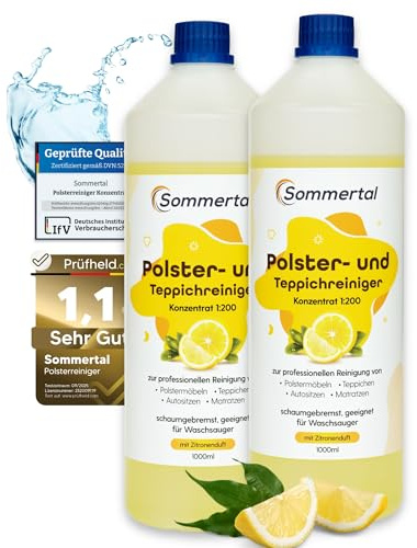 Sommertal Polsterreiniger & Teppichreiniger | 2L Konzentrat, 80+ Vorgänge