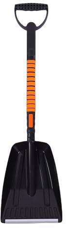 Aolidsive Kit de Pala Quitanieves para Coche, Cepillo y Pala Telescópicos para Nieve de Aleación de Aluminio Resistente para Eliminación de Nieve en el Techo y el capó del Parabrisas del