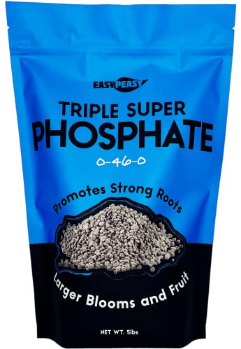 TRIPLE SUPER PHOSPHATE FERTILIZER 0-46-0 | phosphorus fertilizer for gardens, lawns, indoor and outdoor plants | ROCK PHOSPHATE PLANT FOOD FERTILIZER FOR ORCHIDS, WISTERIA, CACTUS AND ALL OTHER PLANTS