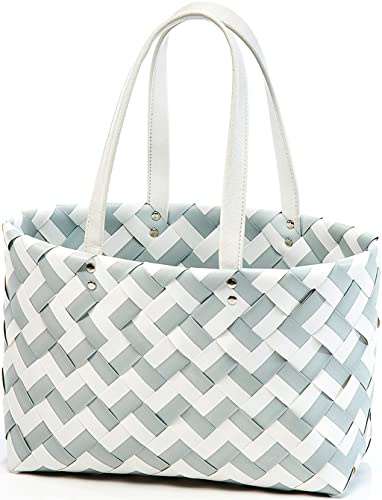 Kobolo Tasche Einkaufstasche Einkaufskorb Kunststoff Shopper ZIGZAG XL