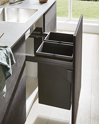WESCO Pullboy Soft Comfort 1 - Mülltrennsystem für 60cm Unterschrank - 2X 29 Liter - 840702