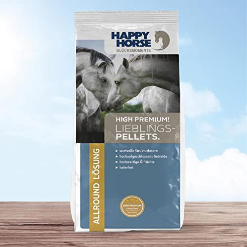 HAPPY HORSE Liebling Pellets 14 kg haferfrei - Vollwertiges Kraftfutter für Pferde| aus wertvollen Strukturfasern und hochwertigen Ölfrüchten
