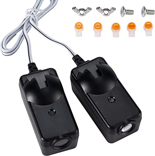 41A5034 Garagen-Sicherheitssensor-Set, kompatibel mit Liftmaster Sears Chamberlain Craftsman, Garagentoröffner, Ersatzteile (1997-aktuell), 2 Garagentor-Sensoren (Empfang und Versendung), G801CB-P