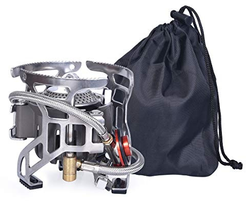 Boundless Voyage Réchaud à gaz léger et portable résistant au vent pour camping, randonnée, cuisine