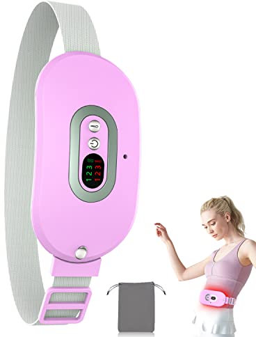 Cuscinetto Riscaldante Mestruale Portatile-OVIFM Menstrual Heating Pad Elettrico Fascia Riscaldante Dolori Mestruali Cuscinetto e 3 Temperature Regolabili Pain Relief Lombare/Schiena/Crampi(Viola)