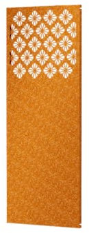 ELEO Sichtschutz Cortenstahl Romna rostoptik mit Blüten-Muster teilflächig - 160x90 cm Sichtschutzzaun aus Metall für Privatsphäre im Garten rostig Edelrost - Gartenzaun stabil für Balkon, Terrasse