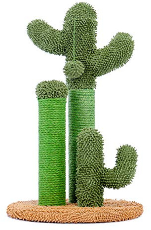 PAWZ Road - Árbol de gato rascador para gato (3 postes en 1 conjunto, marrón, talla L, 68,5 cm)