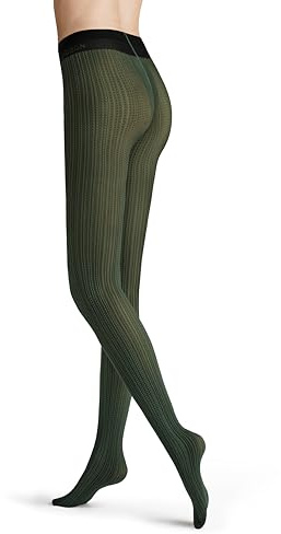 Hudson Damen Strumpfhose Graphic Line Fashion moss green 40-42
