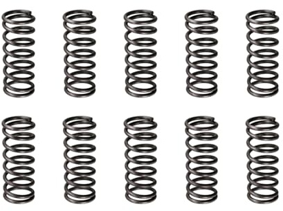 DTGN 1.2x10x25mm(DxODxL) Compressione Molla - 10pz - Buono per Macchinari - Molla Acciaio Estensione Molla - Nero