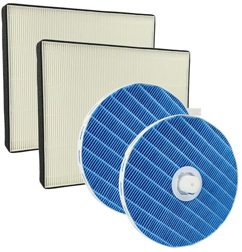 vhbw 4-teiliges Filter-Set Ersatz für Philips 18710103760822 für Luftreiniger/Luftwäscher - Filter, Befeuchtungselement