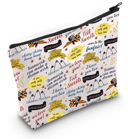 Chitty Chitty Bang Bang Musical Gift Musical Theater Quotes Makeup Zipper Pouch for Actor Actress (we Love You Bag)