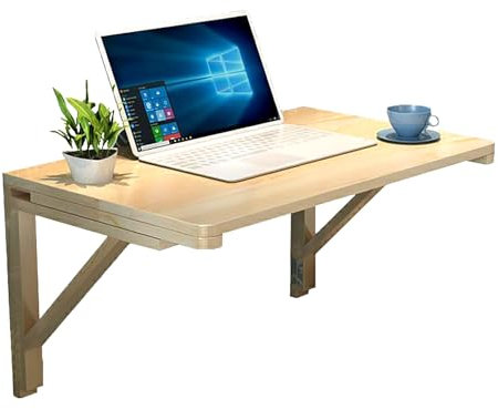 Multifunktionaler Wand-Klapptisch für Esszimmer und Büro, aus Holz, 80/100/120 x 60 cm, Computertisch und Küchentisch, schwimmend, faltbar, wandmontierter Schreibtisch (120 x 60 cm)