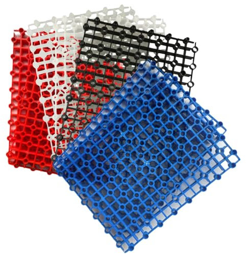 Premium Heavy Duty Egg Crate for Aquarium Fish Tank Marine Coral Reef Tank Grid Isolate Board Tank Divider Egg Tray Crates Bottom Filter (Red, 2 Pieces)