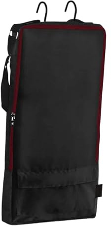 Yiju Bridle Bag with 3 Prong Tack Rack, Spacious Sturdy Bridle Bag for Horses Horse Tack Carry Bag for Headstalls Equestrian Reins, Black