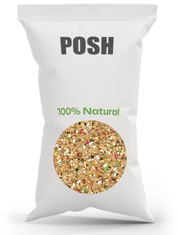 10 kg premium papegojfoder utan solrosfrön – spannmålsblandning för medelstora papegojor lättsmält perfekt för viloperiod och kokningstid 100 % naturliga ingredienser