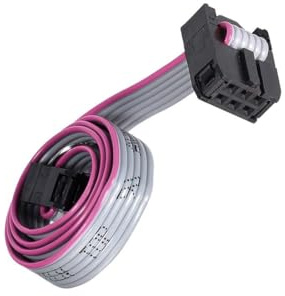 Unifizz 5 Pcs 6 Pin IDC Flat Ribbon Cable, 2.54mm Pitch 30cm Length FC to FC Connector A-type Jumper Wire for PC Motherboard, 3D Printer, LED Display