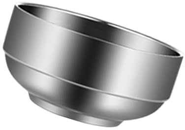 Cuenco grueso de acero inoxidable apto para lavavajillas, vajilla para sopa, arroz, comedor, accesorio de metal
