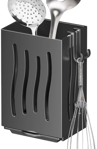 Porte-couverts mural | Support de support pour ustensiles de cuisine | Organisateur de stockage de baguettes multifonctionnel | Support de vidange de rackager de plafond suspendu