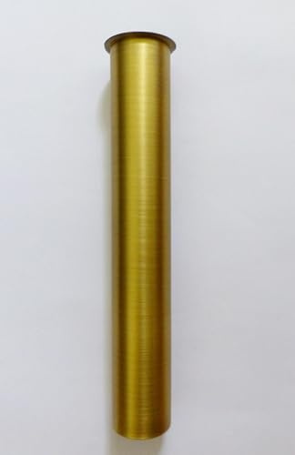 Nero Tauchrohr Verlängerung 32mm Bördelrohr Abfluss Siphon Ablauf Rohr Messing gebürstet 200 mm