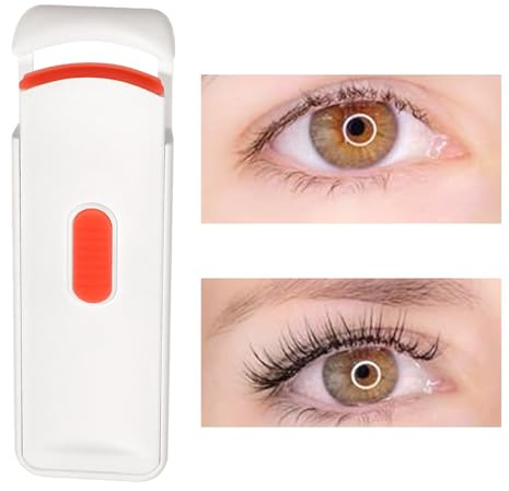 Eyelash Heated Curler - Silicone Beauty Eyelash Curler Makeup Heated - Wide Angle Precision Lash Styling Gadget for Women Daily Home Travel Outdoor Party
