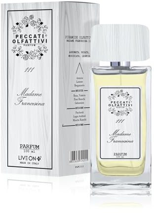 Peccati Olfattivi N.111 Perfume Mujer Equivalente a Mademoiselle – Dupe Femenino Persistente con 30% de Esencia Pura, Fragancia Similar al Original de Larga Duración y Resistente 100 ml Parfum