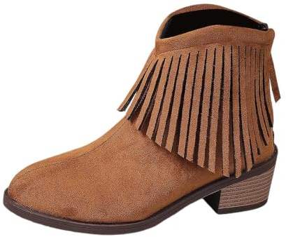 Generisch Bottines élégantes pour femme avec talon large, talon bloc, bottines d'extérieur à plateforme, bottes légères pour femme, bottes de festival, bottes sexy à tige large
