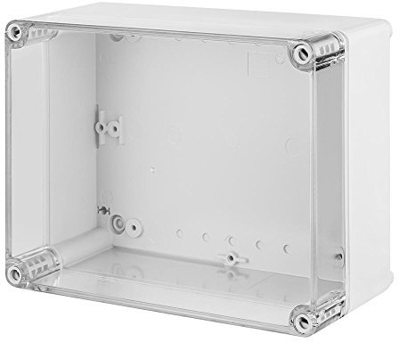 INDUSTRIAL Aufputzdose 220x170x86 mm, IP65 Schutzklasse, UV-beständig, Schlagfest, Polycarbonat, für Industrieanwendungen