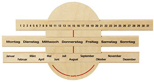 Bartl 112149 Dauerkalender aus Holz Made in Germany